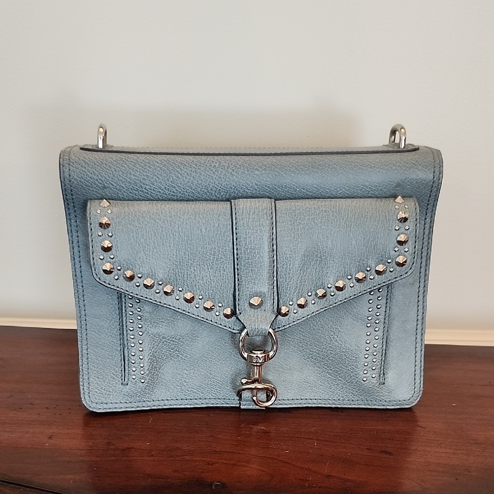 Rebecca Minkoff Studded Blue Leather Bag